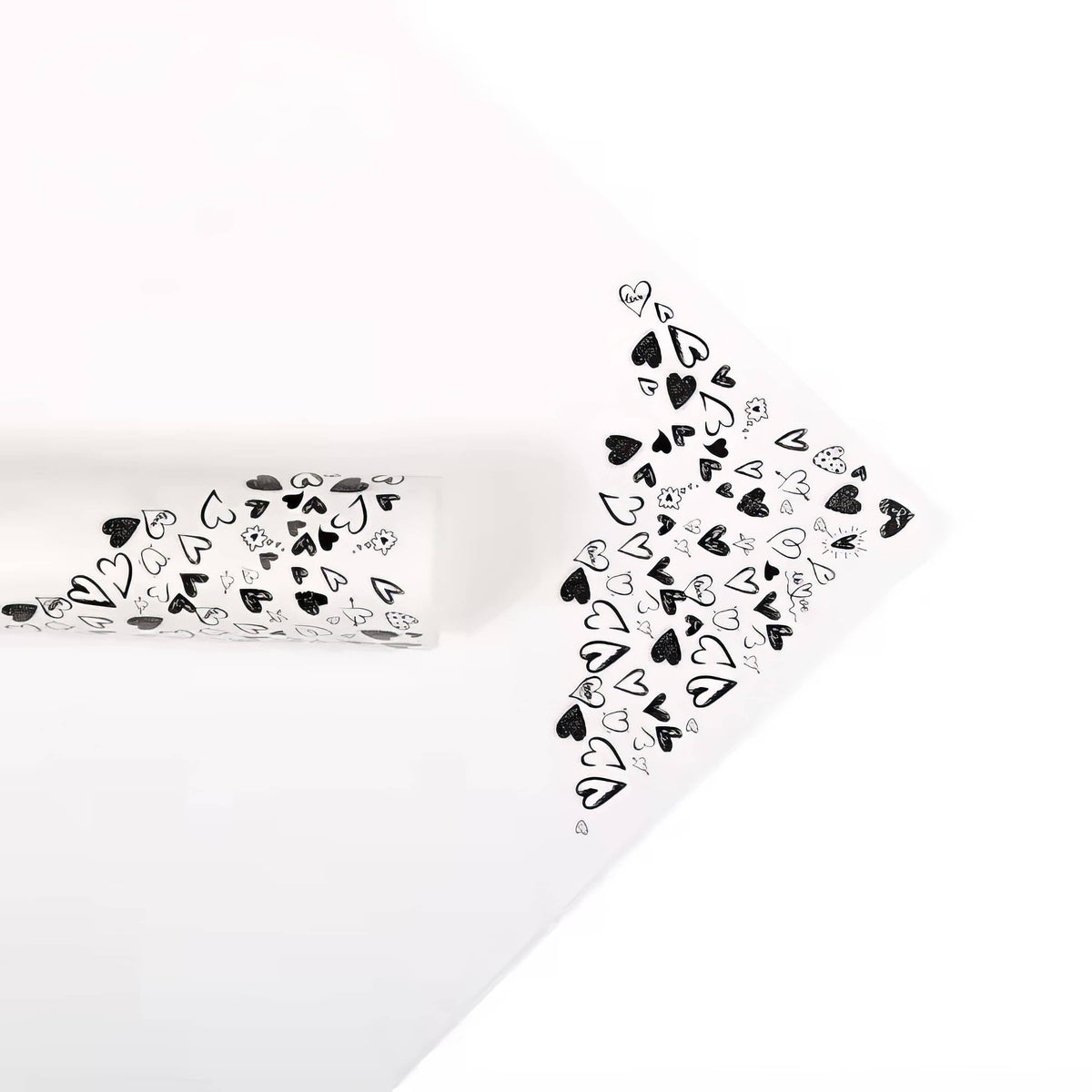 ✨ Luxury Hand-Drawn Heart Bouquet Wrap ✨