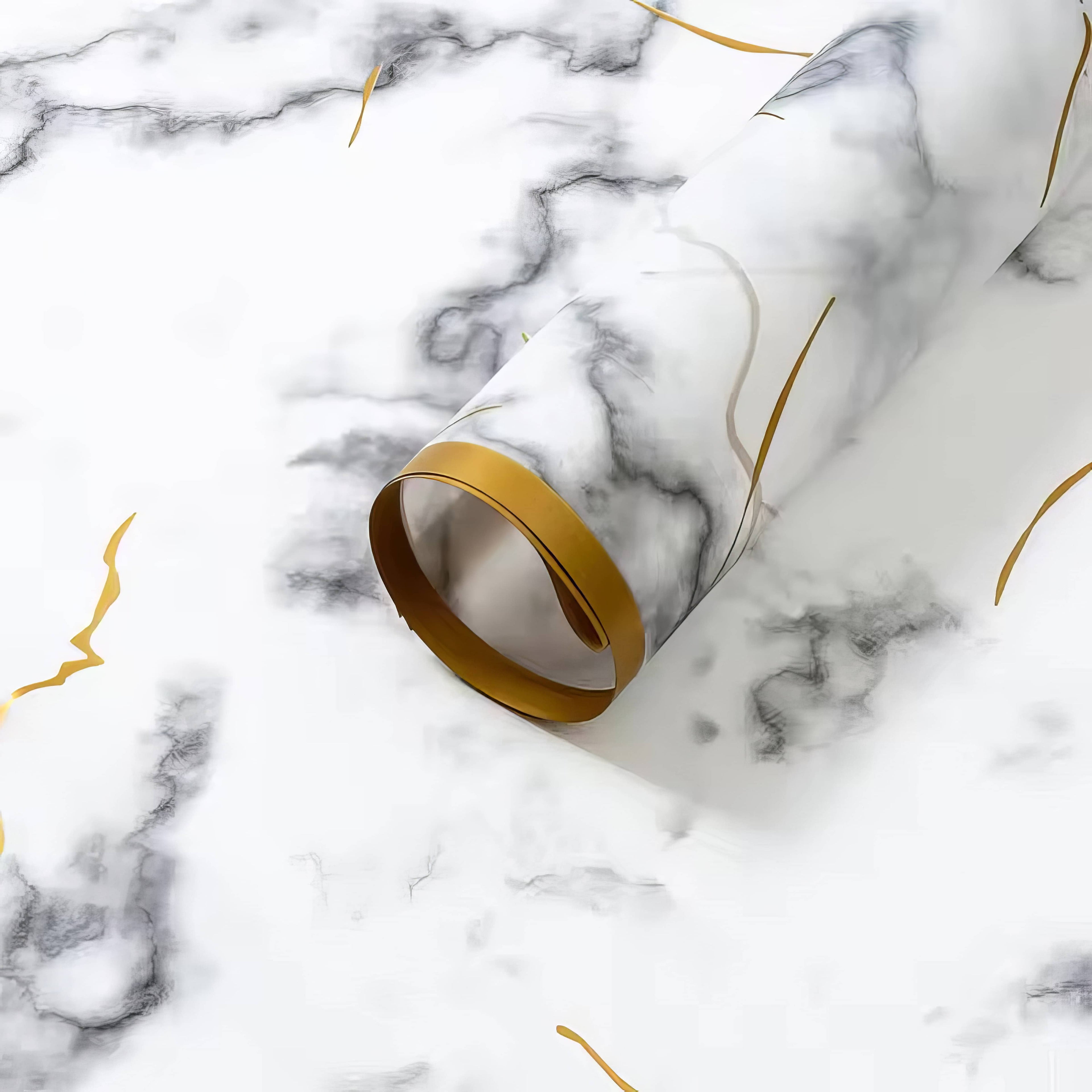 Marble Luxe Goldline Bouquet & Gift Wrap