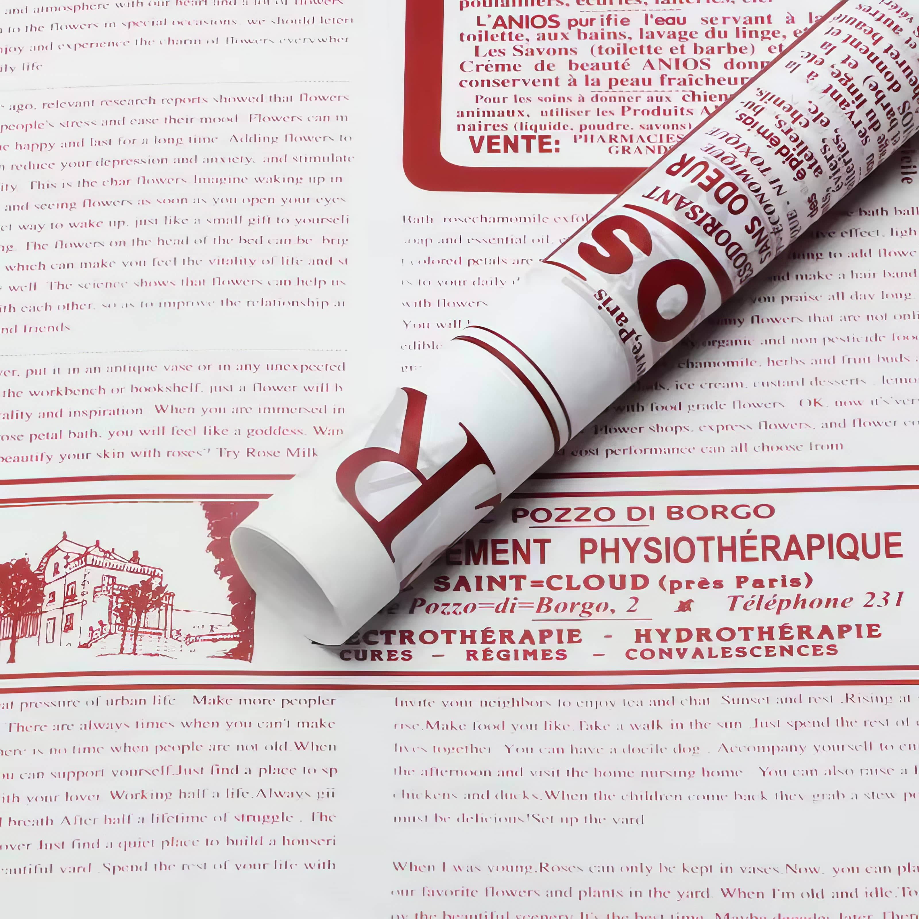 Vintage News Romance Bouquet & Gift Wrap